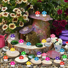Load image into Gallery viewer, 50 pcs Mixed Miniature Tiny Resin Mushroom Model DIY Scenery Dollhouse Landscape Fairy Garden Accessories Terrarium Diorama Craft Supplies