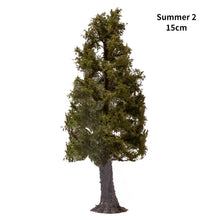 Load image into Gallery viewer, 12/15cm Miniature Four Seasons Pine Tree Model HO N Scale Metasequoia for Train Railway Diorama Landscape Dollhouse Terrarium Craft Supply