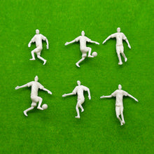 Load image into Gallery viewer, 20 pcs Miniature Football Soccer Players Sports People Unpainted Figure 1/75 1/50 Scale Models Layout Scenery Accessories Diorama Supplies