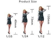 Load image into Gallery viewer, Beautiful Office Girl Unpainted Resin Figure 1/35 1/24 1/12 Scale Unassembled Model