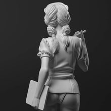Load image into Gallery viewer, Female Nurse Resin Figure – Unpainted Model Kit 1/35 1/24 1/12 Scale – DIY Craft Supply