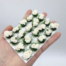 Load image into Gallery viewer, 20 pcs Miniature Blue Flower Cluster Tufts Models DIY Train Railway Scenery Dollhouse Garden Landscape Terrarium Diorama Craft Supplies