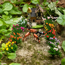 Load image into Gallery viewer, Miniature Flower Bushes for Diorama, Mixed Color Model Plants, Fairy Garden & Sand Table Landscaping Supplies (10pcs)