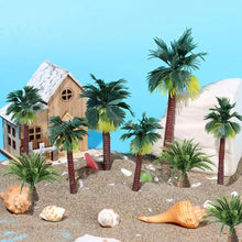 Load image into Gallery viewer, Miniature Palm Coconut Tree 2–4cm Plastic Model for Diorama Railway Garden Landscape Scenery Craft Supplies (20pcs)