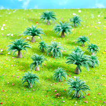 Load image into Gallery viewer, 20 pcs Mixed Miniature Dwarf Coconut Palm Trees Model Train Railway Accessories DIY Scenery Landscape Terrarium Diorama Craft Supplies