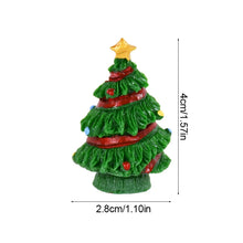 Load image into Gallery viewer, 12pcs Mini Resin Christmas Trees, Tiny Fairy Garden Decorations, Miniature Model Trees for DIY Crafts, Terrarium, Moss, or Holiday Displays