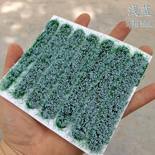 Load image into Gallery viewer, 7pcs Miniature Flower Grass Tufts Strip Model for Diorama Scenery, Wargaming, Railway Layouts, Landscape Decor, Dollhouse, Craft Supplies