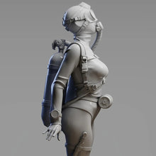 Load image into Gallery viewer, Deep Diving Girl Unpainted Resin Figure 1/35 1/24 1/12 Scale Unassembled Model