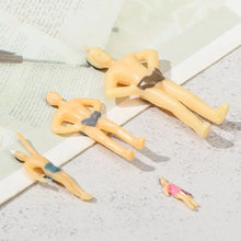 Load image into Gallery viewer, Miniature Swimming People Figures 1:150 Scale Beach & Pool Miniatures for Diorama and Model Scene Crafts (30pcs)