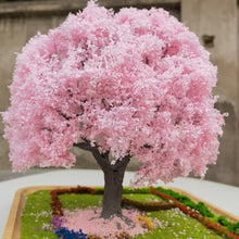 Load image into Gallery viewer, 10/15/25cm Miniature Cherry Blossom Tree Model G Scale Train Railway Accessories Fairy Garden Landscape Terrarium Diorama Craft Supplies