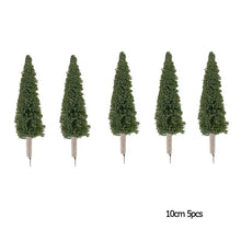 Load image into Gallery viewer, 5/10 pcs 7.5/10/15cm Miniature Spruce Tree Pine Model G HO N Scale Train Railway Scenery DIY Landscape Terrarium Diorama Craft Supplies