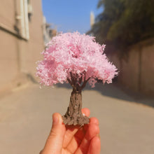 Load image into Gallery viewer, 10/15/25cm Miniature Cherry Blossom Tree Model G Scale Train Railway Accessories Fairy Garden Landscape Terrarium Diorama Craft Supplies