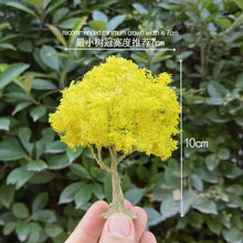 Load image into Gallery viewer, 10/15/23/28cm Miniature Ginkgo Wire Tree Model Train Railway Layout Accessories DIY Landscape Dollhouse Terrarium Diorama Craft Supplies