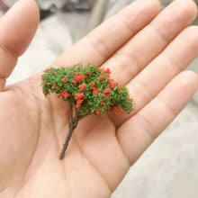 Load image into Gallery viewer, 10 pcs 5cm Miniature Flower Wire Tree Models N HO Scale Railway Layout Accessories DIY Landscape Dollhouse Terrarium Diorama Craft Supplies