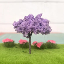 Load image into Gallery viewer, 10 pcs 5cm Miniature Flower Wire Tree Models N HO Scale Railway Layout Accessories DIY Landscape Dollhouse Terrarium Diorama Craft Supplies