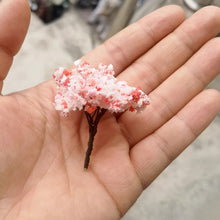 Load image into Gallery viewer, 10 pcs 5cm Miniature Flower Wire Tree Models N HO Scale Railway Layout Accessories DIY Landscape Dollhouse Terrarium Diorama Craft Supplies