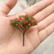 Load image into Gallery viewer, 10 pcs 5cm Miniature Flower Wire Tree Models N HO Scale Railway Layout Accessories DIY Landscape Dollhouse Terrarium Diorama Craft Supplies