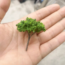 Load image into Gallery viewer, 10 pcs 5cm Miniature Flower Wire Tree Models N HO Scale Railway Layout Accessories DIY Landscape Dollhouse Terrarium Diorama Craft Supplies