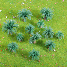 Load image into Gallery viewer, 20 pcs Mixed Miniature Dwarf Coconut Palm Trees Model Train Railway Accessories DIY Scenery Landscape Terrarium Diorama Craft Supplies