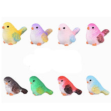 Load image into Gallery viewer, 8 pcs Miniature Cute Sparrow Bird Animal Resin Figure Models Toys Landscape Garden Scenery Layout Scene Accessories Diorama Supplies