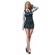 Load image into Gallery viewer, Beautiful Office Girl Unpainted Resin Figure 1/35 1/24 1/12 Scale Unassembled Model