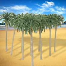 Load image into Gallery viewer, 50 pcs 7cm Miniature Coconut Palm Tree Models N HO Scale Railway Layout Accessories DIY Landscape Dollhouse Terrarium Diorama Craft Supplies