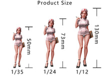 Load image into Gallery viewer, Female Nurse Resin Figure – Unpainted Model Kit 1/35 1/24 1/12 Scale – DIY Craft Supply