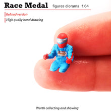 Load image into Gallery viewer, Miniature Racing Car Racer Driver People Figure 1:64 Model Sand Table Building Street Landscape Accessories Diorama Supplies