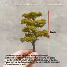 Load image into Gallery viewer, 10/12/14/16cm Miniature Army Green Pine Tree Model Train Railway DIY Scenery Dollhouse Garden Landscape Terrarium Diorama Craft Supplies