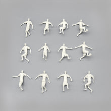 Load image into Gallery viewer, 20 pcs Miniature Football Soccer Players Sports People Unpainted Figure 1/75 1/50 Scale Models Layout Scenery Accessories Diorama Supplies