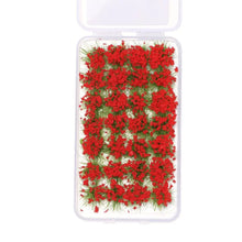 Load image into Gallery viewer, 28pcs/box Miniature Wild Flower Cluster Grass Tufts Models Sand Table Dollhouse Fairy Garden Landscape Terrarium Diorama Craft Supplies