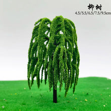 Load image into Gallery viewer, 50 pcs 4.5-9.5cm Mixed Miniature Willow Tree Model Train Railway DIY Scenery Dollhouse Garden Landscape Terrarium Diorama Craft Supplies