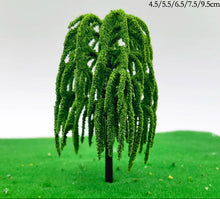 Load image into Gallery viewer, 50pcs Miniature Willow Trees Model Mixed Sizes Railway Landscape Scenery Diorama Craft Supplies