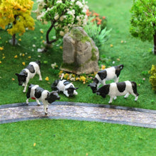 Load image into Gallery viewer, 60 pcs Miniature Dairy Cow Farm Animal Figure 1/150 1/87 Models N HO Scale Garden Landscape Scenery Layout Accessories Diorama Supplies