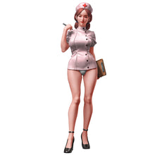 Load image into Gallery viewer, Female Nurse Resin Figure – Unpainted Model Kit 1/35 1/24 1/12 Scale – DIY Craft Supply