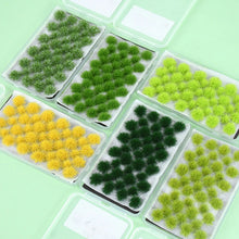 Load image into Gallery viewer, 35 pcs Miniature Grass Tuft Bush Cluster Models Train Railway Layout Accessories DIY Landscape Dollhouse Terrarium Diorama Craft Supplies