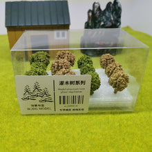 Load image into Gallery viewer, 12 pcs Miniature Shrubs Trees Vegetation Model Train Railway Accessories DIY Scenery Landscape Dollhouse Terrarium Diorama Craft Supplies