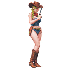 Load image into Gallery viewer, Sexy Cowgirl Unpainted Resin Figure 1/35 1/24 1/12 Scale Unassembled Model