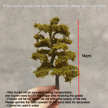 Load image into Gallery viewer, 10/12/14/16cm Miniature Army Green Pine Tree Model Train Railway DIY Scenery Dollhouse Garden Landscape Terrarium Diorama Craft Supplies