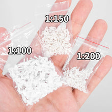 Load image into Gallery viewer, 100pcs Unpainted Miniature Seated People 1:87-200 for Model Railway Diorama Supplies