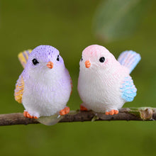 Load image into Gallery viewer, 8 pcs Miniature Cute Sparrow Bird Animal Resin Figure Models Toys Landscape Garden Scenery Layout Scene Accessories Diorama Supplies