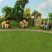 Load image into Gallery viewer, 25 pcs Miniature Sitting Seated Passenger People Different Poses 1:48 Figure O Scale Model Train Railway Scene Accessories Diorama Supplies
