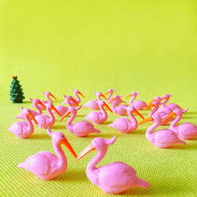 Load image into Gallery viewer, 10pcs Mini Flamingo Resin Figurines Cute Bird Miniatures for Fairy Garden, Terrarium, Dollhouse, Aquarium, Bonsai & DIY Craft Decoration