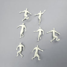Load image into Gallery viewer, 20 pcs Miniature Football Soccer Players Sports People Unpainted Figure 1/75 1/50 Scale Models Layout Scenery Accessories Diorama Supplies