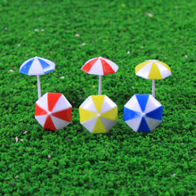 Load image into Gallery viewer, 24 pcs Miniature Sun Umbrella Beach Parasol 1:50-200 Models Dollhouse Accessories Fairy Garden Landscape Terrarium Diorama Craft Supplies