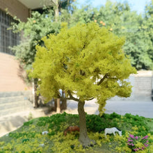 Load image into Gallery viewer, 10/15/23/28cm Miniature Ginkgo Wire Tree Model Train Railway Layout Accessories DIY Landscape Dollhouse Terrarium Diorama Craft Supplies