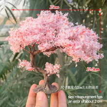 Load image into Gallery viewer, 10/15/20cm Miniature Sakura Cherry Blossom Wire Tree Model Dollhouse Fairy Garden DIY Scenery Landscape Terrarium Diorama Craft Supplies