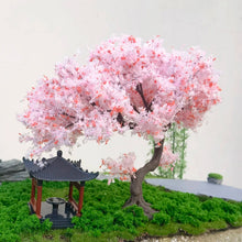 Load image into Gallery viewer, 10/15/20cm Miniature Sakura Cherry Blossom Wire Tree Model Dollhouse Fairy Garden DIY Scenery Landscape Terrarium Diorama Craft Supplies