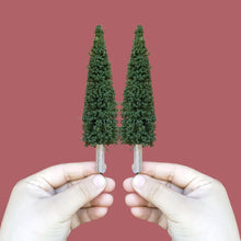 Load image into Gallery viewer, 2 pcs 7.5-30cm Miniature Spruce Tree Pine Model G HO N Scale DIY Sand Table Train Railway Scenery Landscape Terrarium Diorama Craft Supplies