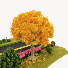 Load image into Gallery viewer, 10/15/23/28cm Miniature Yellow Maple Wire Tree Model Railway Layout Accessories DIY Landscape Dollhouse Terrarium Diorama Craft Supplies